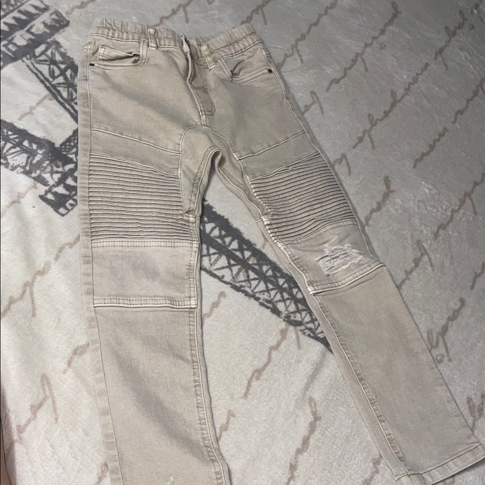 Stylish Kids Beige Jeans